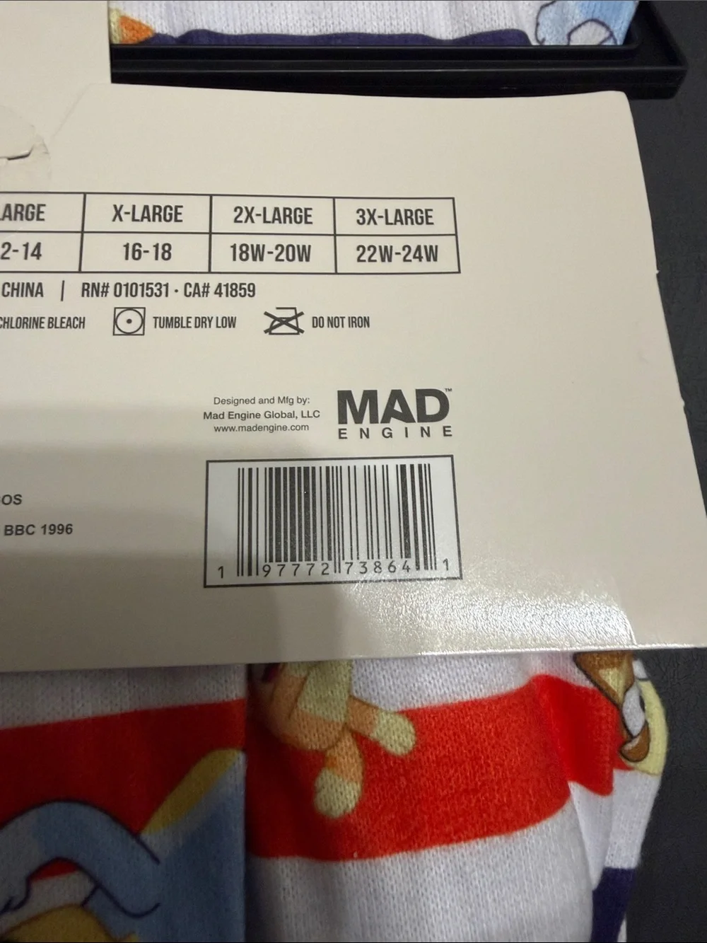 Bluey Kids Pajama Bottoms in Red, White & Navy Stripe with Character Print